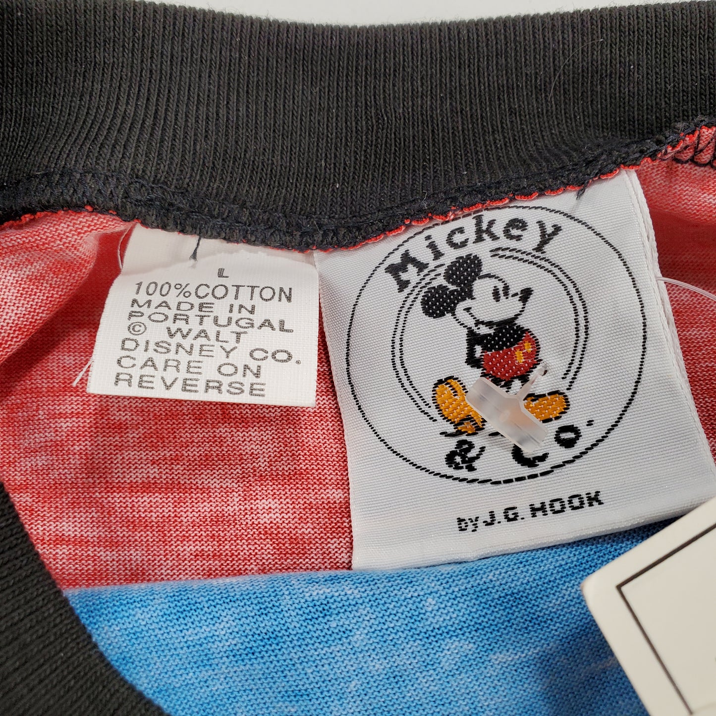 Donald Duck Ringer T-Shirt Mickey & Co New L