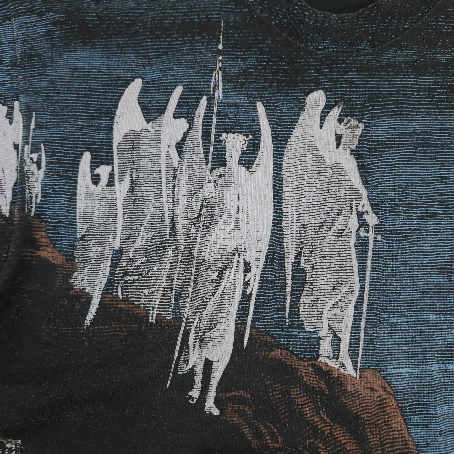 Gustave Dore Darkness Angels Vs Demons T-Shirt Large