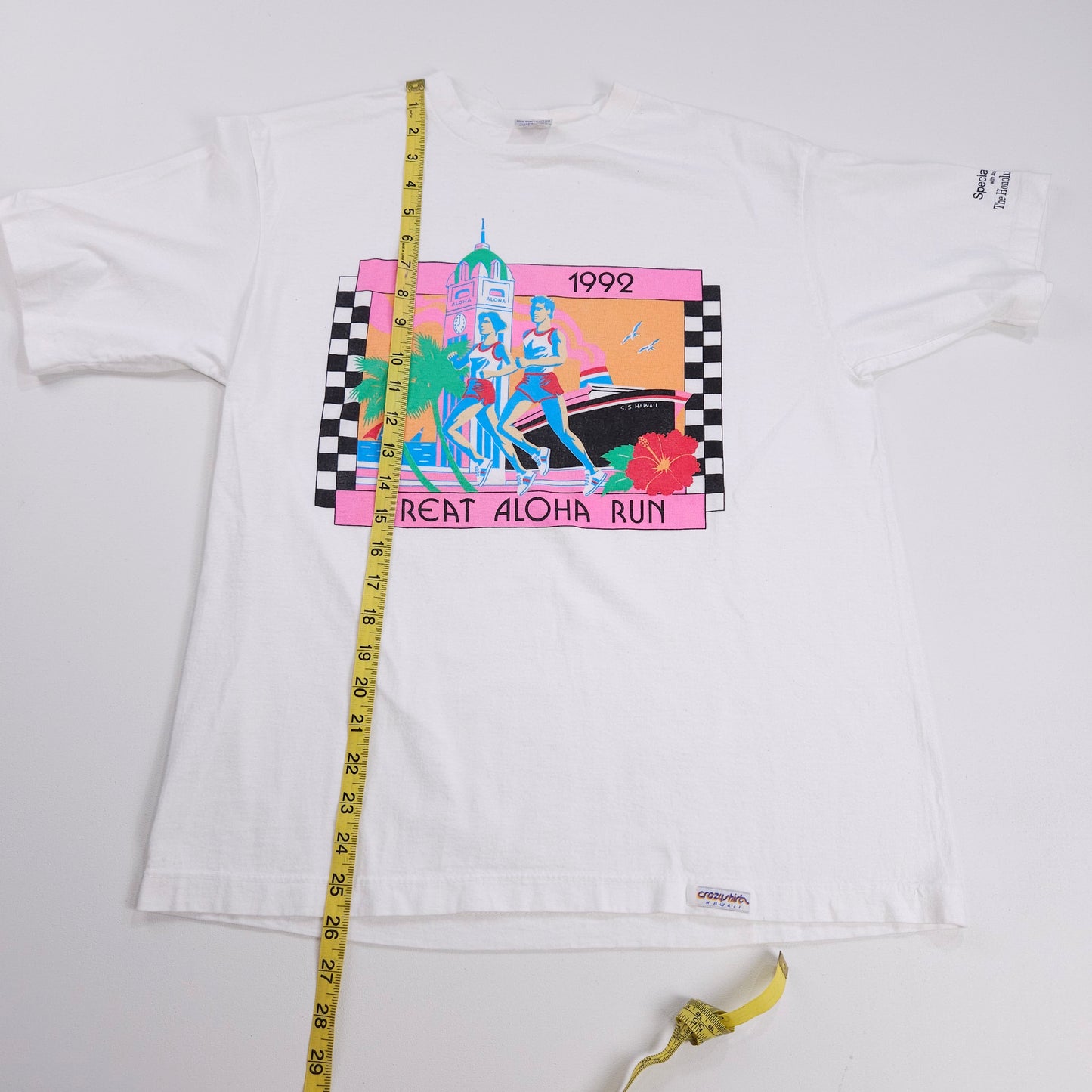 Honolulu Marathon Vaporwave Crazy Shirt M