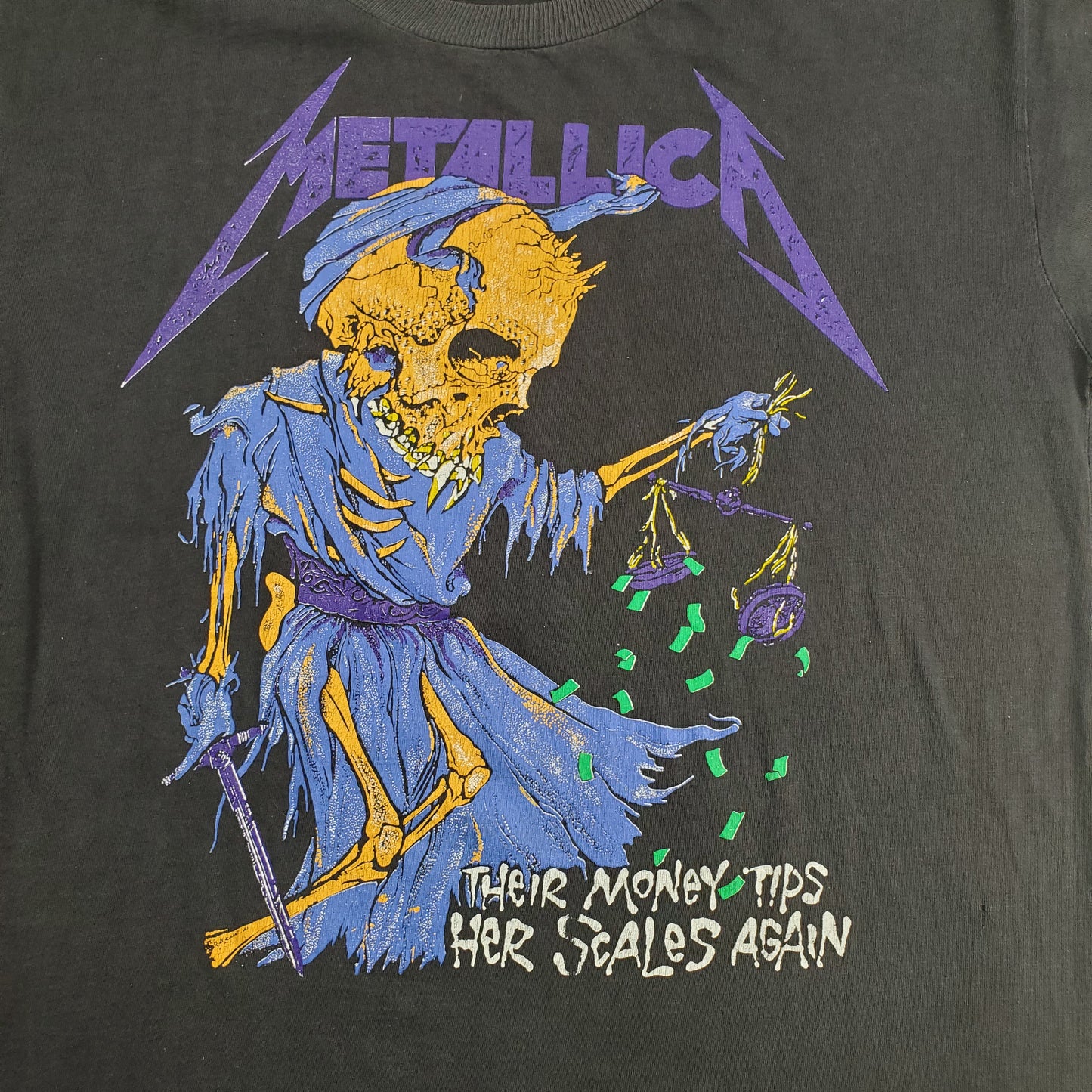 Metallica Pushead 90's Their Money Tips Her Scales M