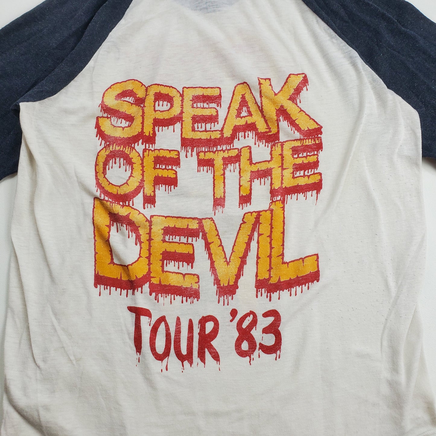 Ozzy Osbourne Speak Of The Devil Tour 83 Raglan M