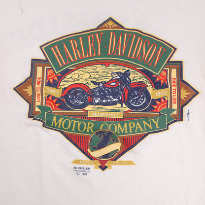 Harley-Davidson 3D Emblem Live To Ride '90 M