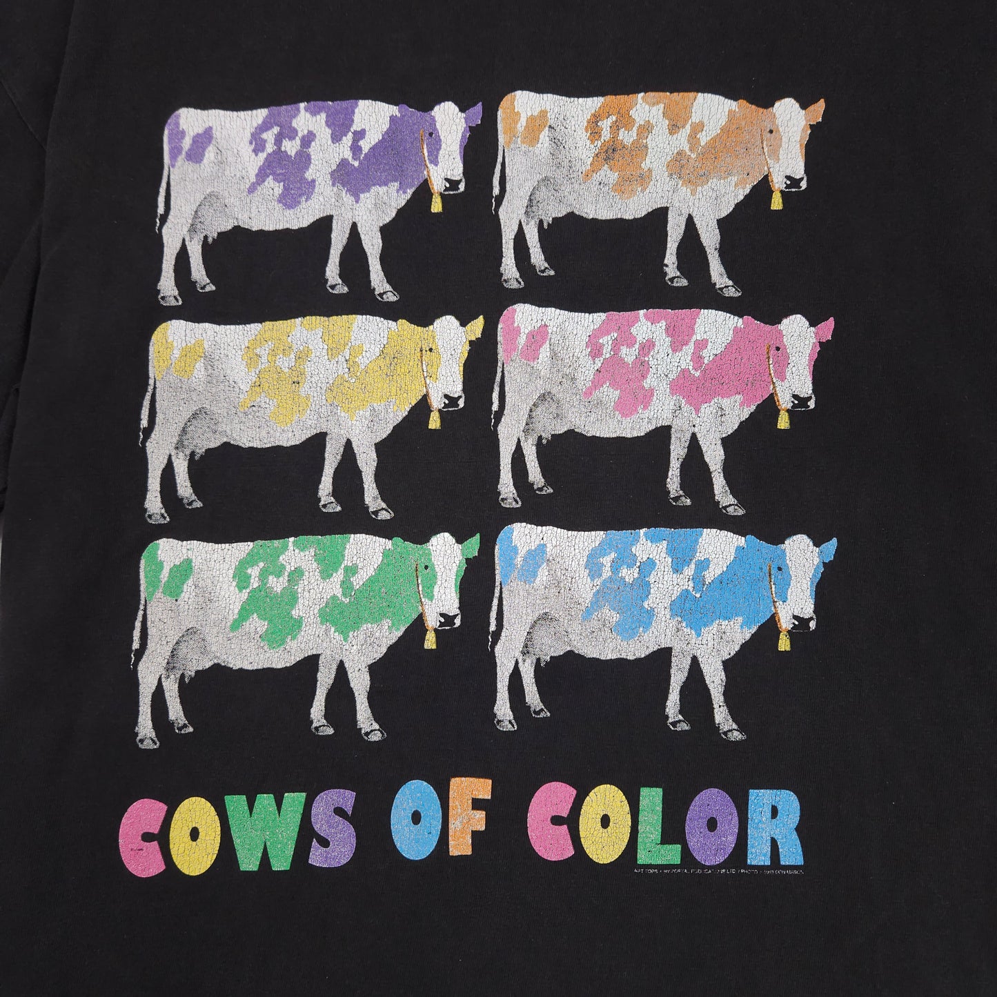 Cows of Color T-Shirt 90s Large