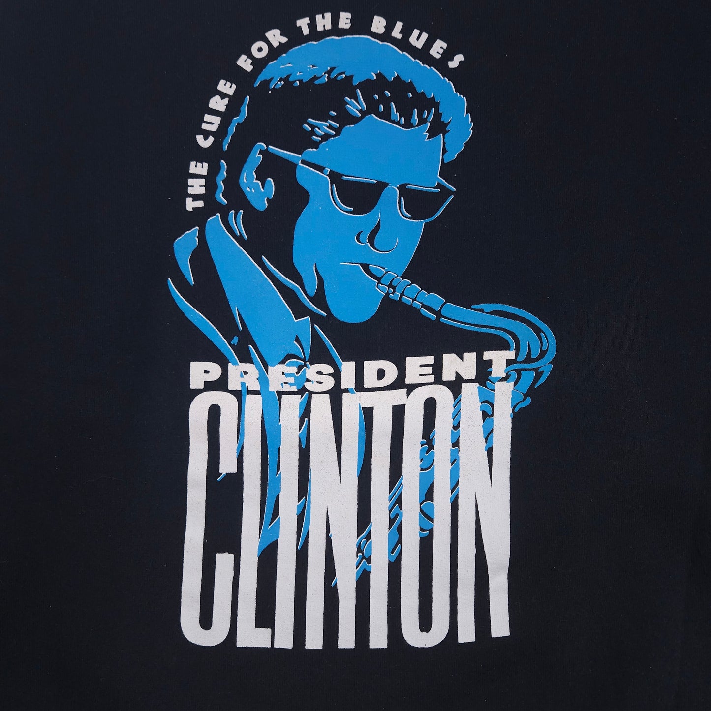 Bill Clinton Sweatshirt Cure For The Blues 92 L