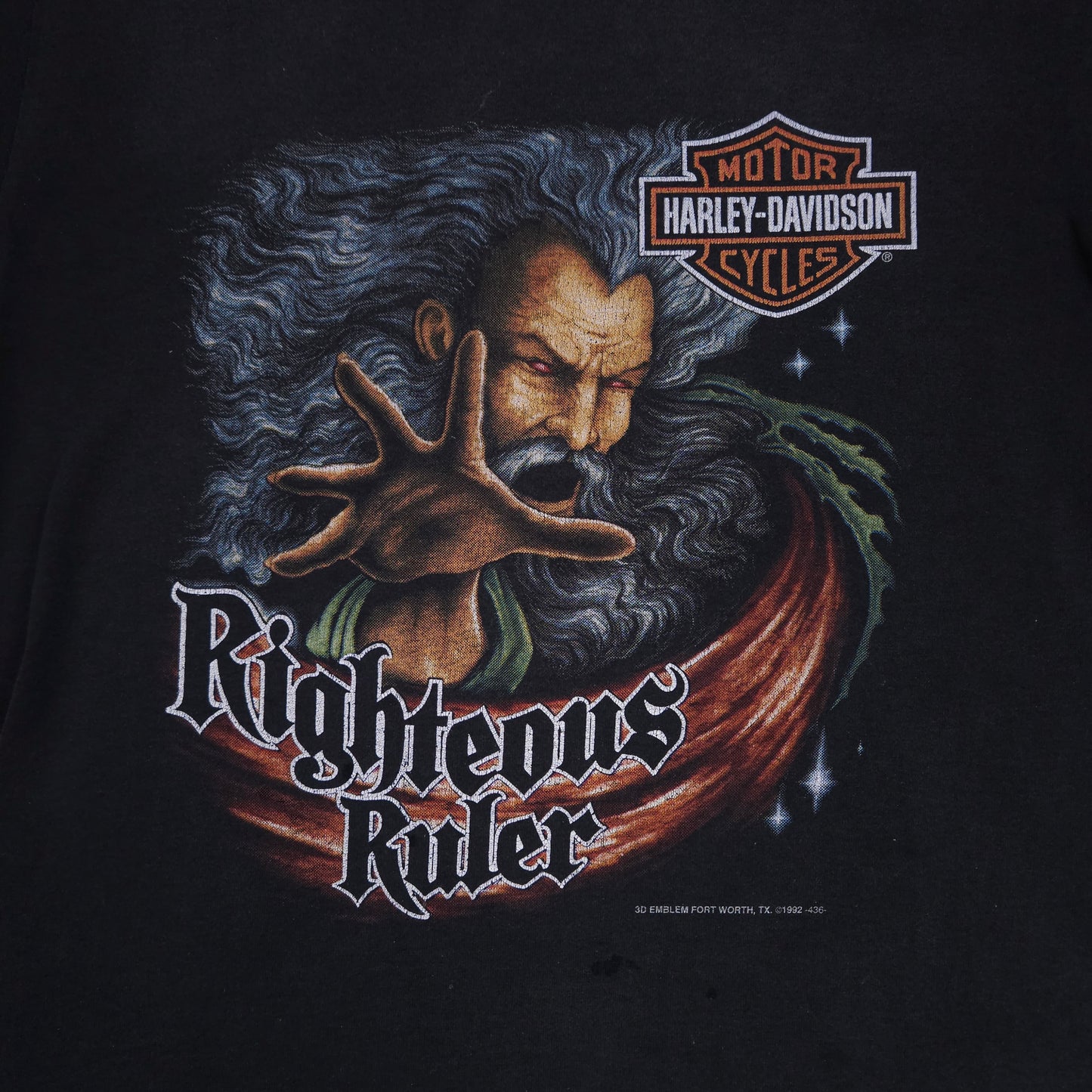 Harley Davidson 3D Emblem Righteous Ruler Wizard M