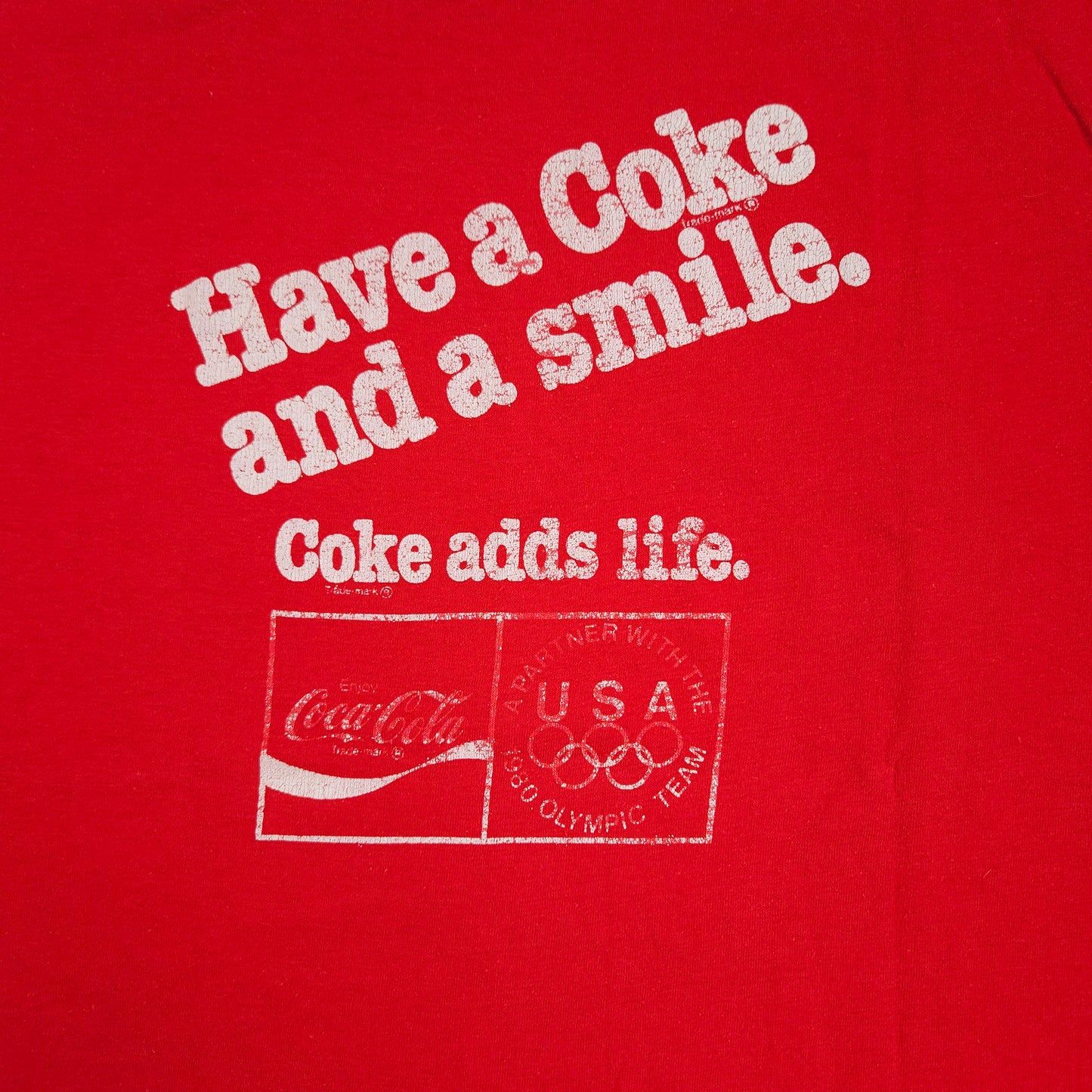 Coca Cola Coke Shirt 80s Olympics Games China M