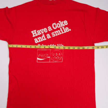 Coca Cola Coke Shirt 80s Olympics Games China M