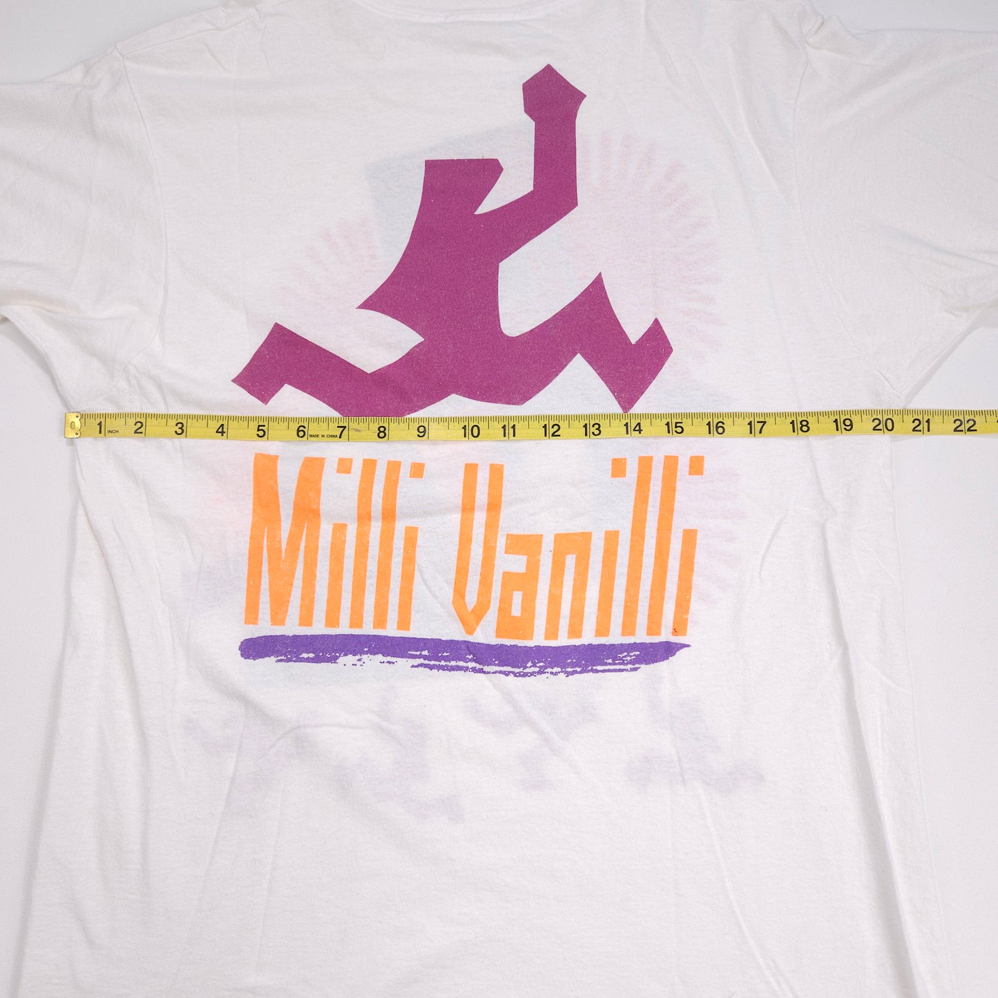 Milli Vanilli Rob Fab Tour Shirt 90s White XL