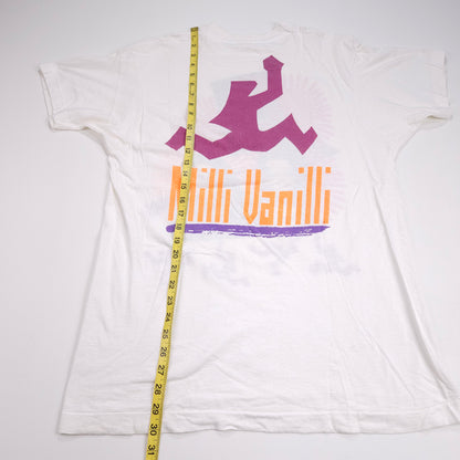 Milli Vanilli Rob Fab Tour Shirt 90s White XL