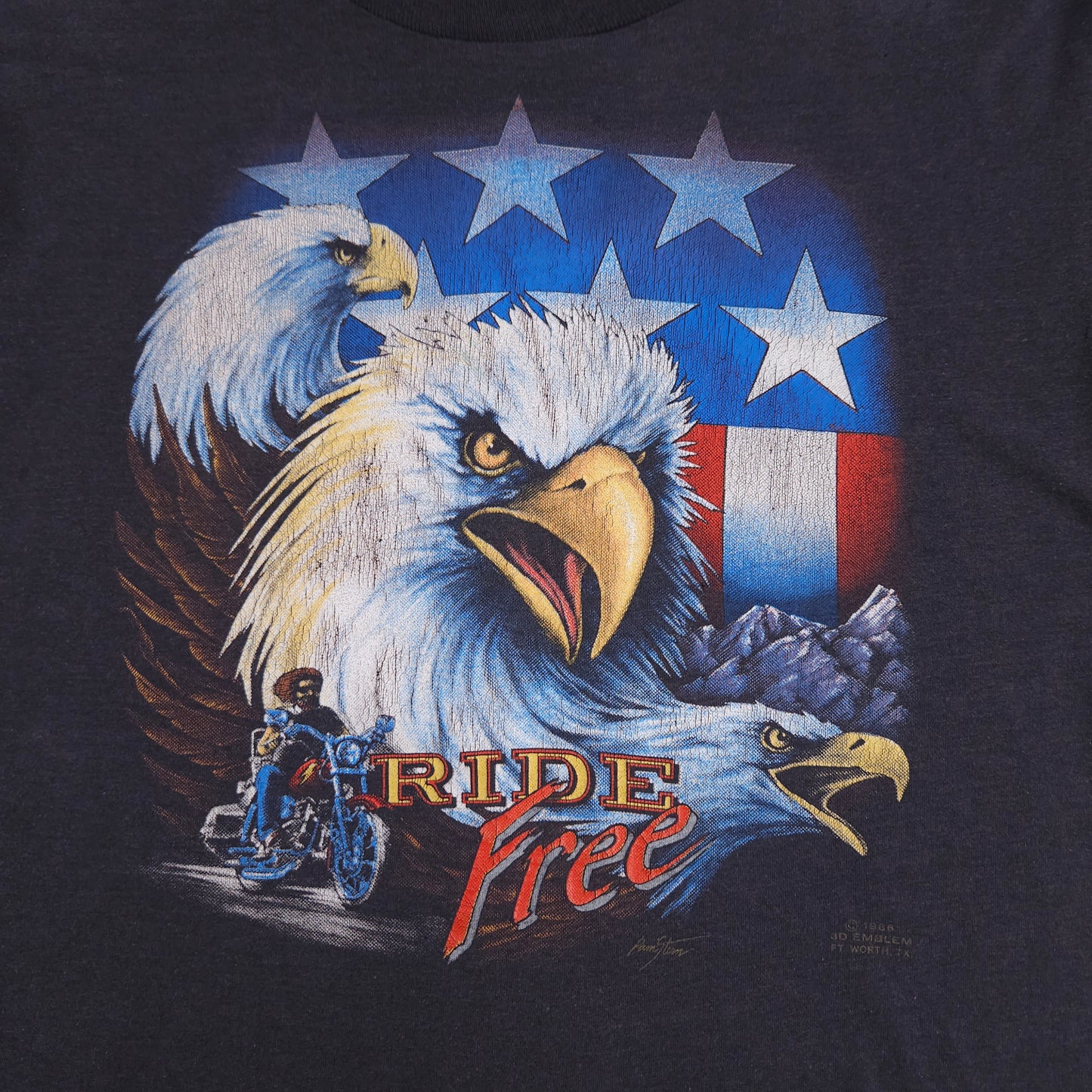 3D Emblem Ride Free Double Eagle Laconia 86 L