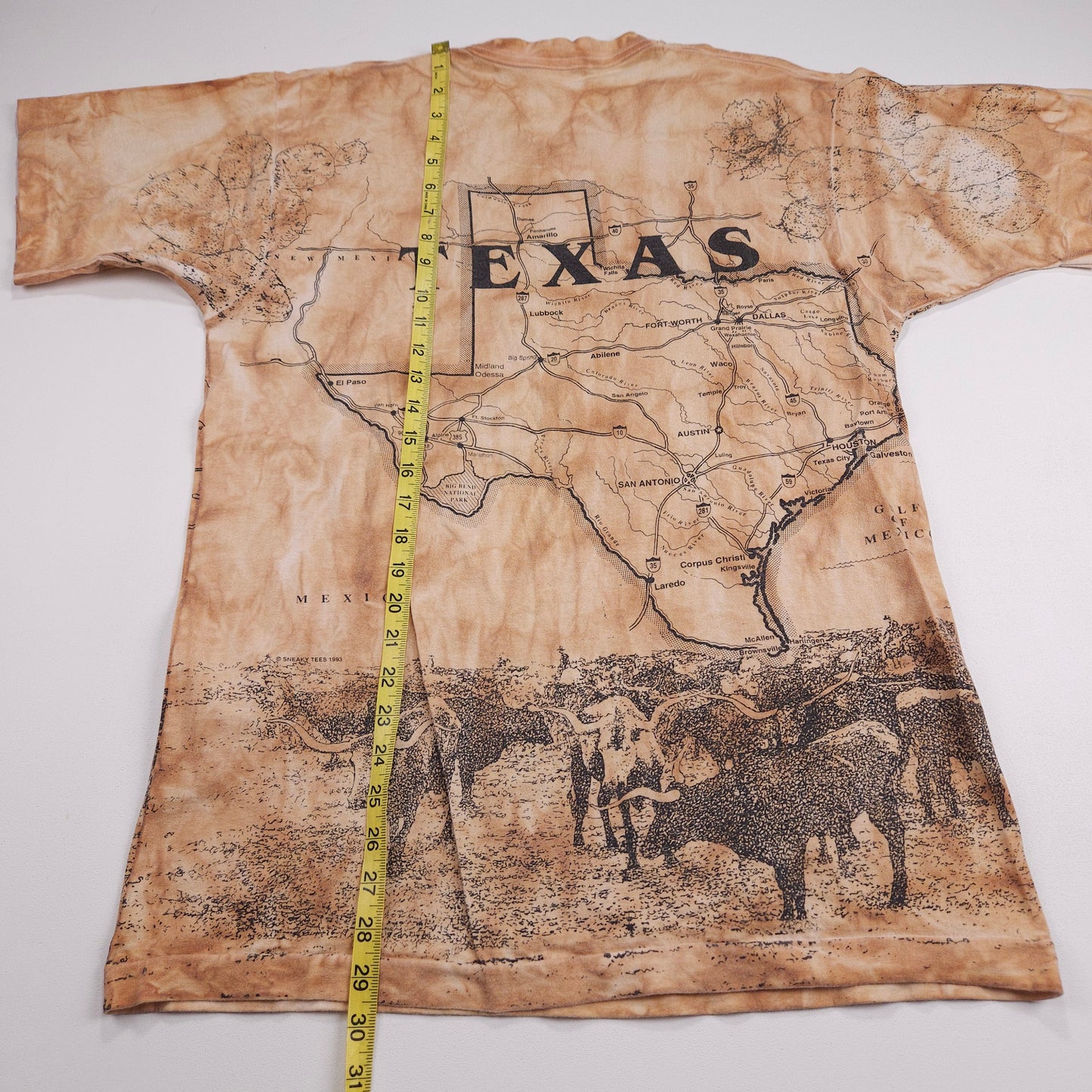 Sneaky Tees Texas Shirt Rodeo '93 Cowboy L