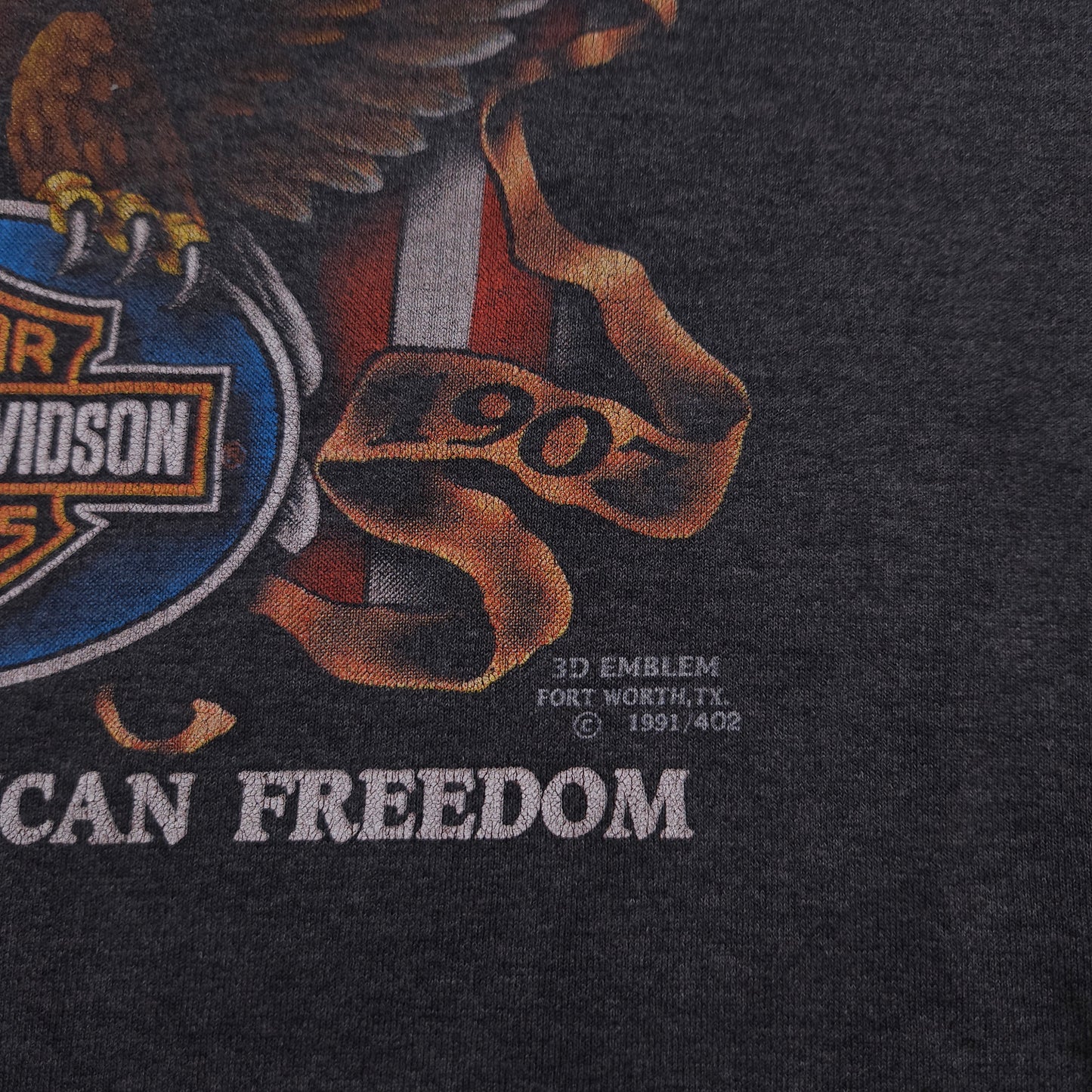 3D Emblem Harley Davidson 91 American Freedom L