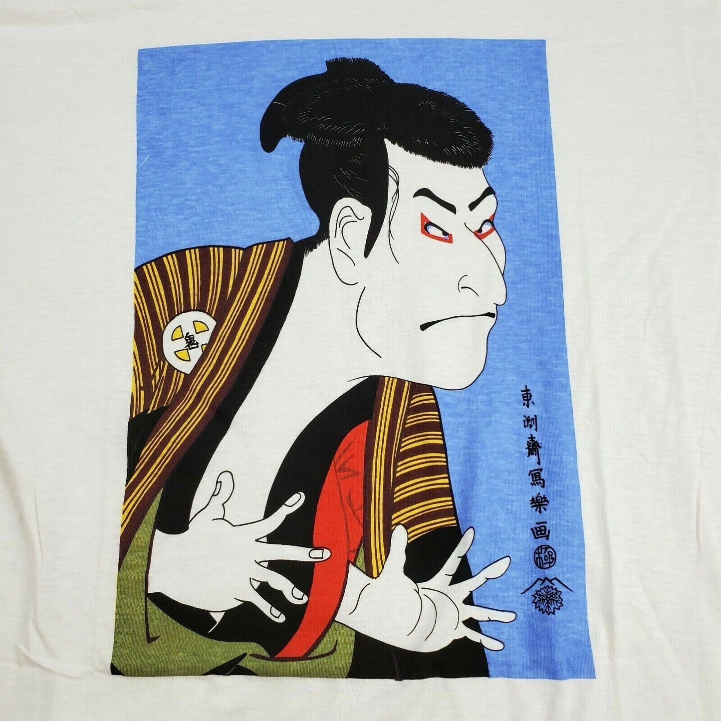 Toyokuni Ukiyo-e Art 87 Shirt Japanese Samurai L