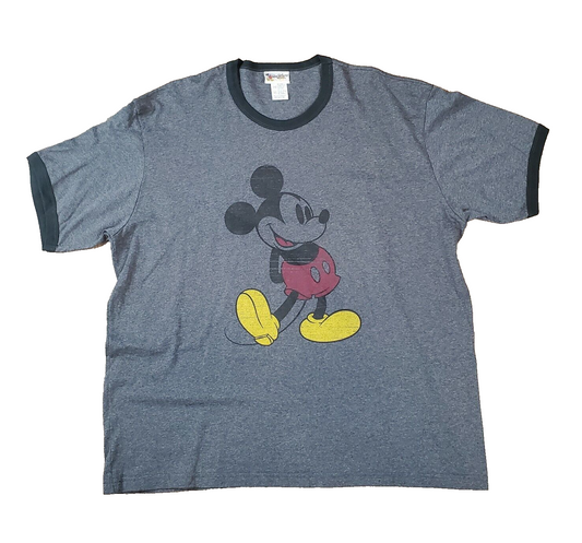 Mickey Mouse 90s Ringer New XXL