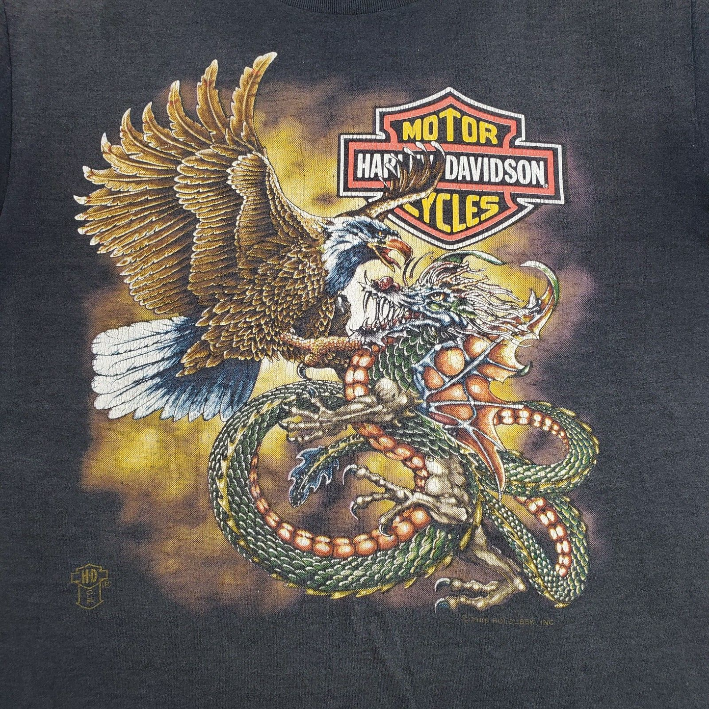 Harley Davidson T Shirt Eagle Dragon 88 Medium