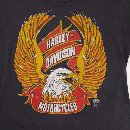 Harley Davidson Shirt Eagle 80s Bike Week 86 S