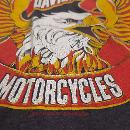 Harley Davidson Shirt Eagle 80s Bike Week 86 S