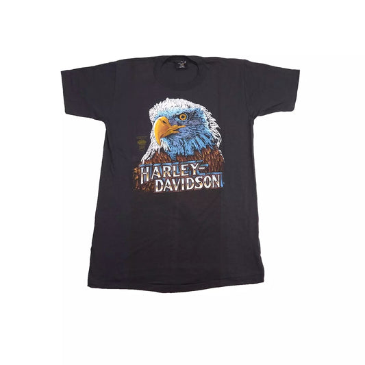 Harley Davidson 3D Emblem Eagle Shirt NEW 80s L