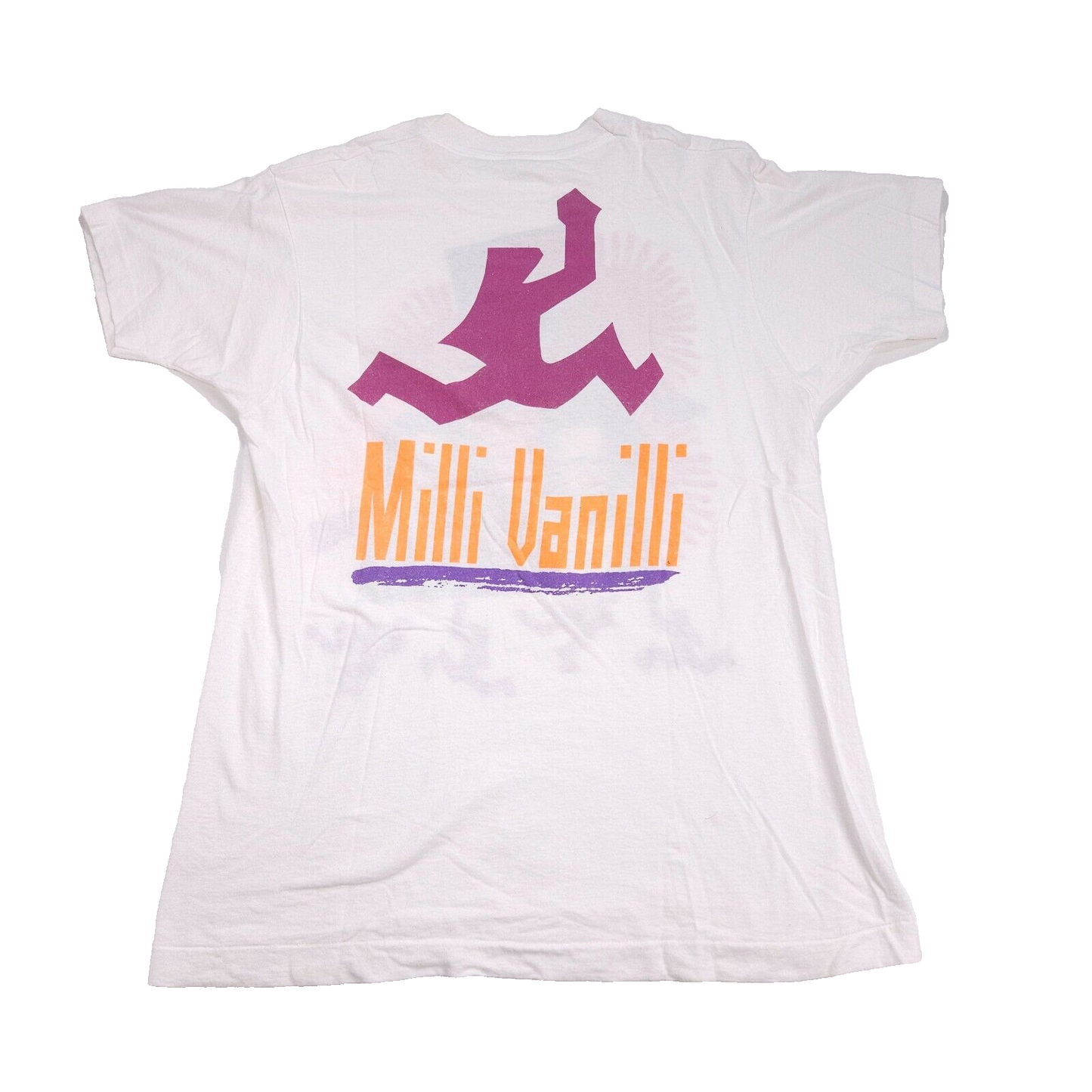 Milli Vanilli Rob Fab Tour Shirt 90s White XL