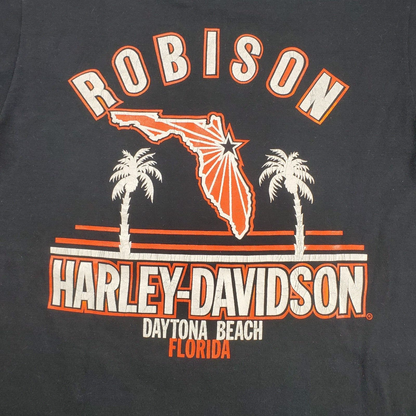 Harley Davidson Shirt 80s Eagle Robison Wings S