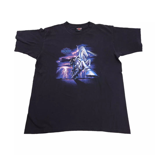 Harley Davidson Lightning Emblem Horse L