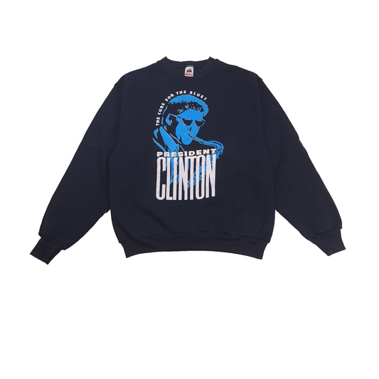 Bill Clinton Sweatshirt Cure For The Blues 92 L