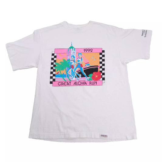 Honolulu Marathon Vaporwave Crazy Shirt M