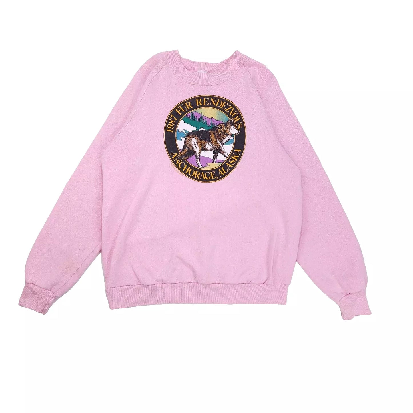 Alaska Fur Rendezvous Sweatshirt 80s L